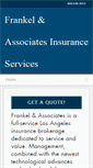 Mobile Screenshot of frankelinsurance.com