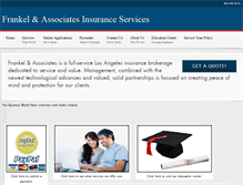 Tablet Screenshot of frankelinsurance.com